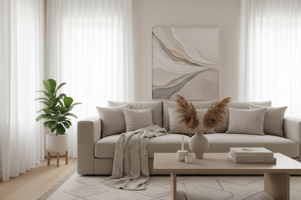 Curated home décor for a calm, elegant, and inviting living space.